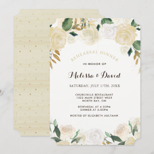 Invitaciones a la cena de los ensayos de oro y cha