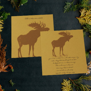 Invitaciones a la cena de Moose Navidades
