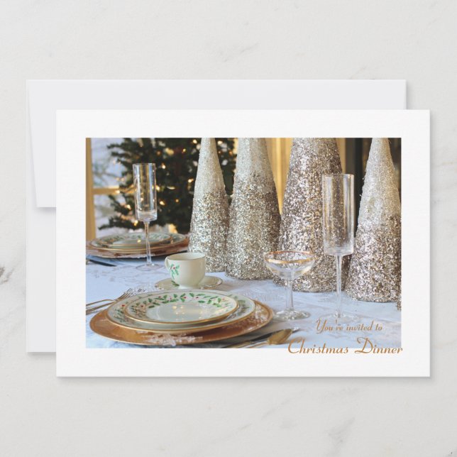 Invitaciones a la Cena de Navidad (Anverso)