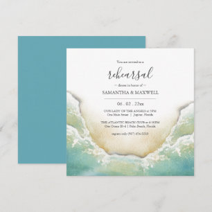 Invitaciones a la cena de personalizado Beach