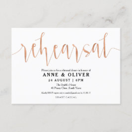 Invitaciones a la cena de Rosa Boda de oro