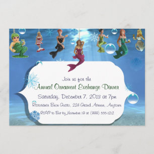 Invitaciones a la cena de Sea Ornament