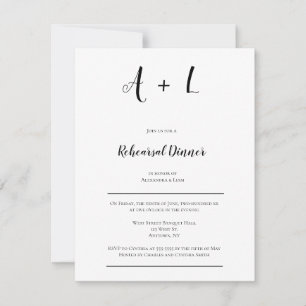 Invitaciones a la cena de un ensayo monocórico mod