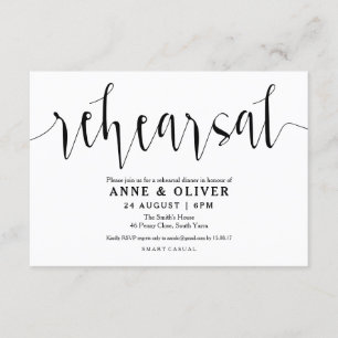 Invitaciones a la cena de un ensayo ruso Boda