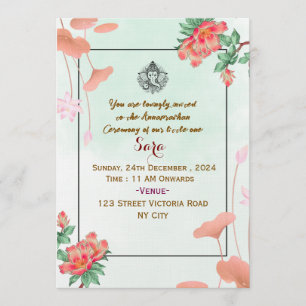 Invitaciones a la Ceremonia de Annaprashan 