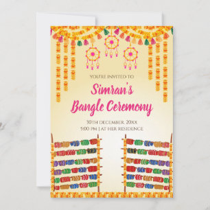 Invitaciones a la ceremonia de Bangle digital e in