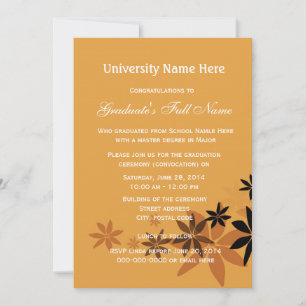 Invitaciones a la ceremonia de graduación (convoca