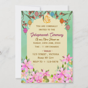Invitaciones a la Ceremonia de Grihapravesh