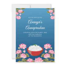 invitaciones a la ceremonia del arroz indio y Anna
