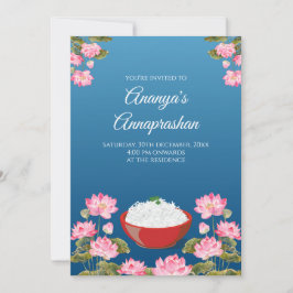 invitaciones a la ceremonia del arroz indio y Anna