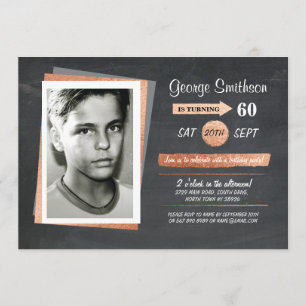 Invitaciones a la charla de oro del Rosa de cumple
