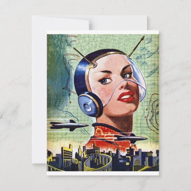 Invitaciones a la ciencia ficción retro (Anverso)