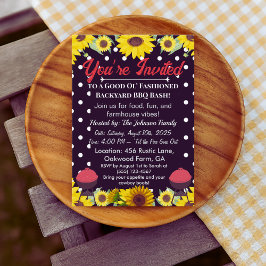 Invitaciones a la cocina de granja - asado de cerd