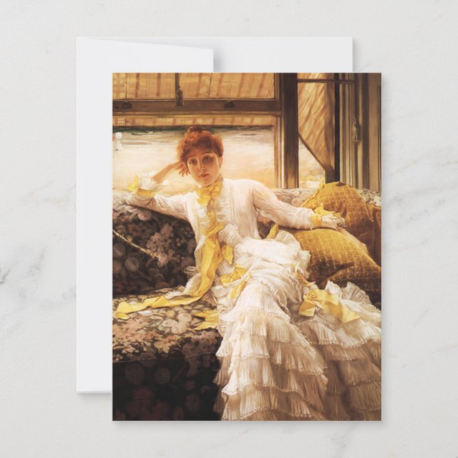 Invitaciones a la costa de James Tissot (Anverso)