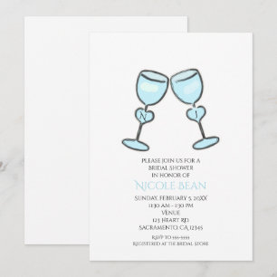 Invitaciones a la despedida de soltera con copas d