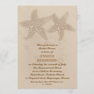 INVITACIONES A LA DUCHA BRIDAL DE LA PLAYA