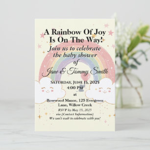 invitaciones a la ducha con el arco iris