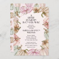 Invitaciones a la ducha de bebé Chica de calabazas