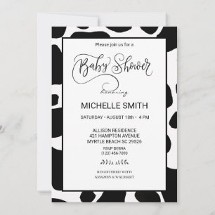 Invitaciones a la ducha de bebé de impresión en va