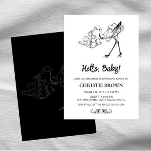 Invitaciones a la ducha de bebé de la tormenta