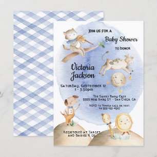 Invitaciones a la ducha de bebé de Nursery Rhyme