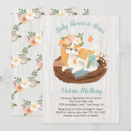 Invitaciones a la ducha de bebé de perros de mamma