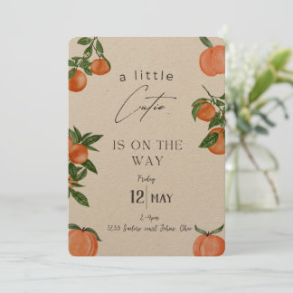 Invitaciones a la ducha de bebé de verano