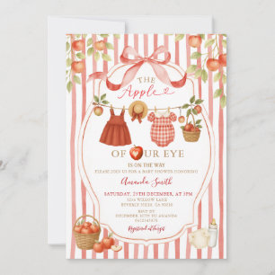 Invitaciones a la ducha de bebé de zócalo de manza