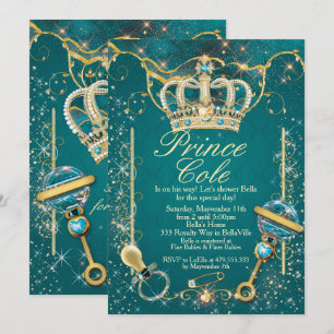 Invitaciones a la ducha de bebé del Príncipe Real