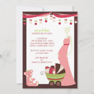 Invitaciones a la ducha de bebé del tema de vacaci