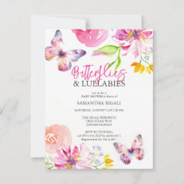 Invitaciones a la ducha de bebé en el jardín