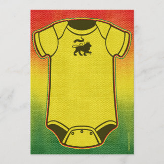 Invitaciones a la ducha de bebé reggae