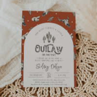 Invitaciones a la ducha de bebé salvaje del oeste