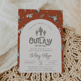 Invitaciones a la ducha de bebé salvaje del oeste 