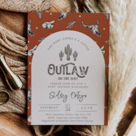 Invitaciones a la ducha de bebé salvaje del oeste 