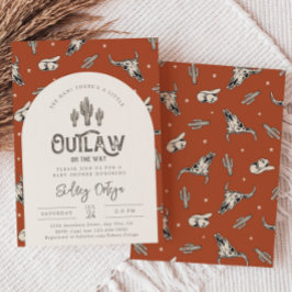 Invitaciones a la ducha de bebé salvaje del oeste 