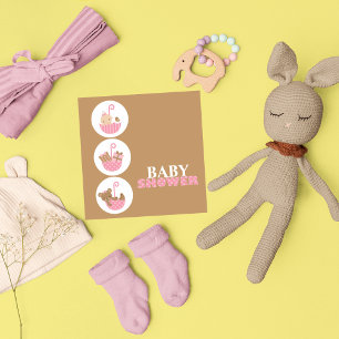 Invitaciones a la ducha de bebé súper cuta