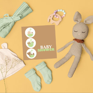 Invitaciones a la ducha de bebé súper cuta