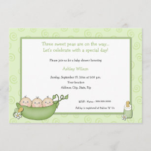 Invitaciones a la ducha de bebé trillitos