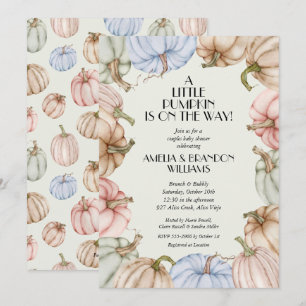 Invitaciones a la ducha de bebé verde de las calab