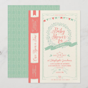 Invitaciones a la ducha de bebés para libros - Inv