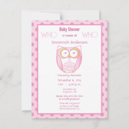 Invitaciones a la ducha de búho