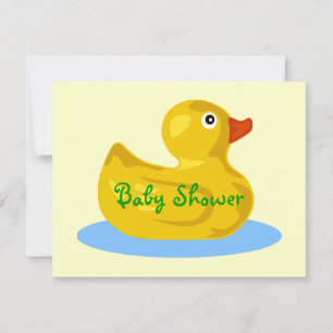 Invitaciones a la ducha de duelo de goma