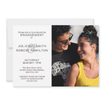 Invitaciones a la ducha de la boda moderna de comp