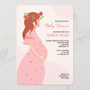 Invitaciones a la ducha de la madre para ser bebé