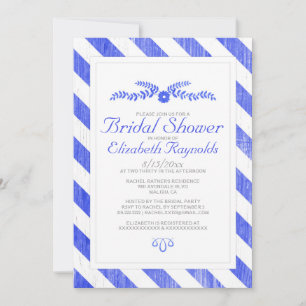 Invitaciones a la ducha de la novia de las franjas