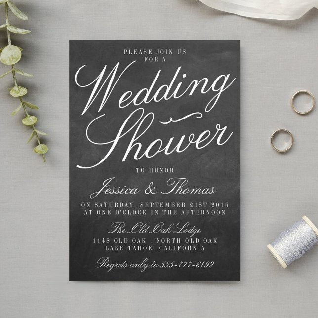 Invitaciones a la ducha de la novia en Chalkboard  (Subido por el creador)