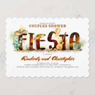 Invitaciones a la ducha de las parejas de la Fiest
