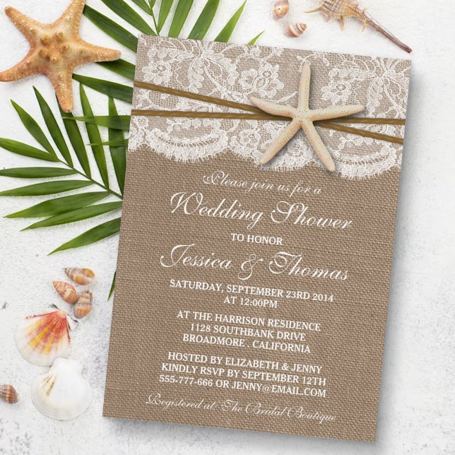 Invitaciones a la ducha de matrimonio de Starfish  (Subido por el creador)