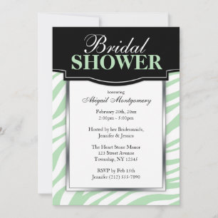 Invitaciones a la ducha de moda de la impresión de